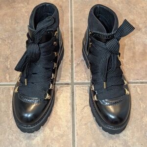 The Office Of Angela Scott Mr. Lucas Black Women's Lace-Up Boots 36